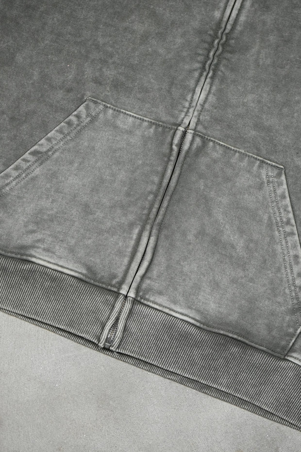 Zipper Oversized Dark-Olive