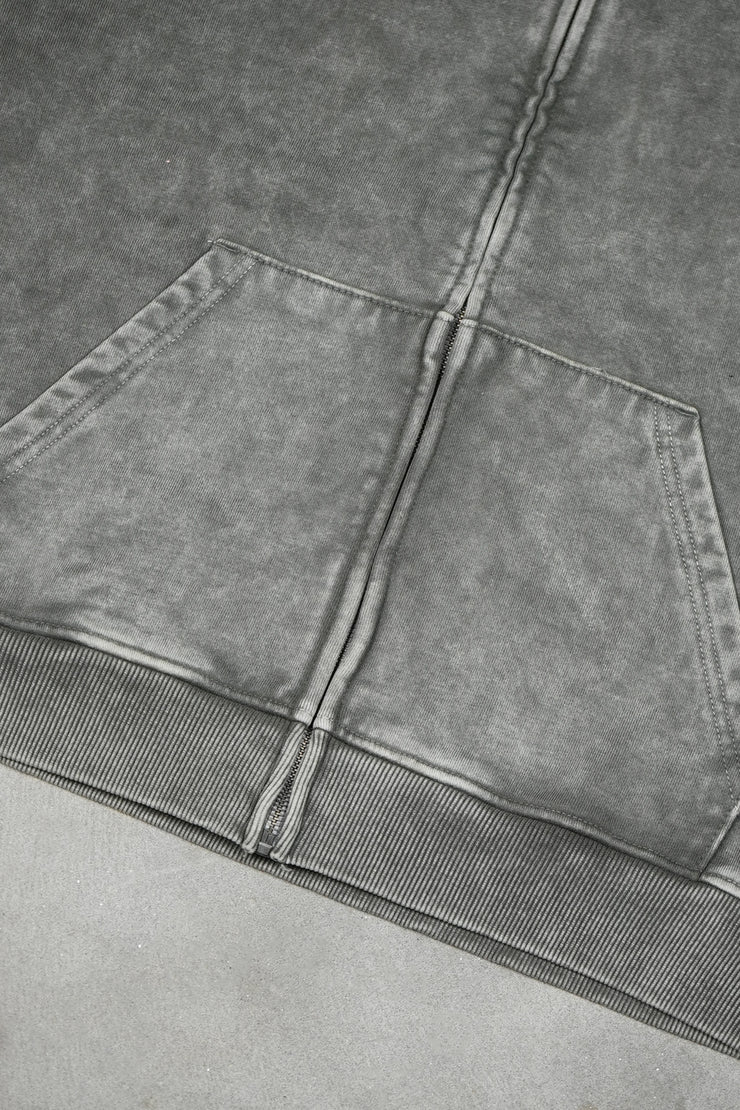 Zipper Oversized Dark-Olive