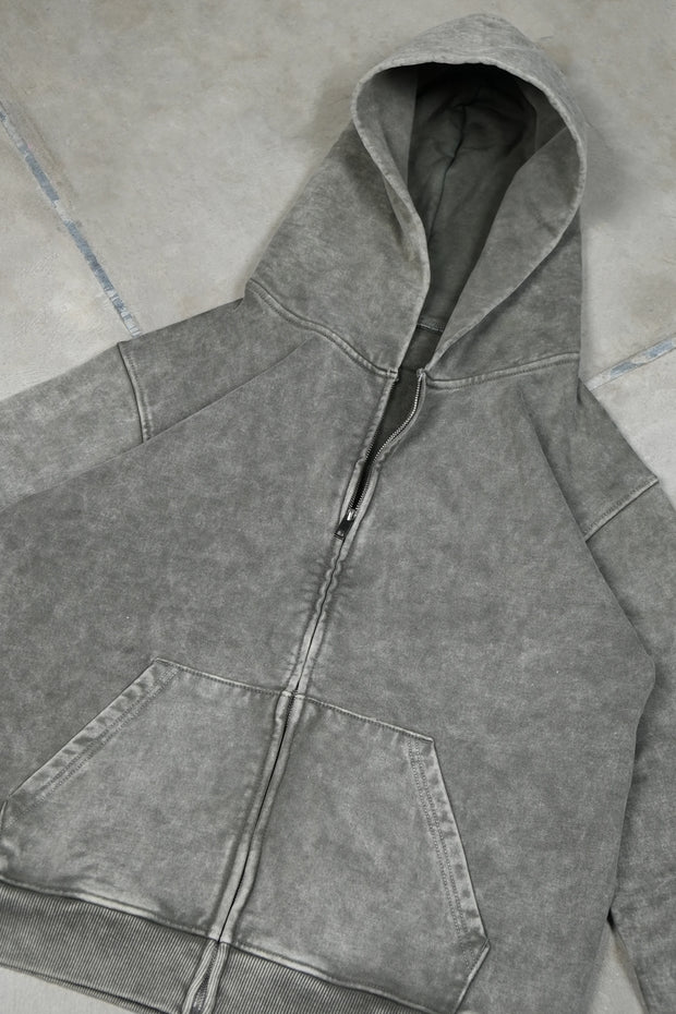 Zipper Oversized Dark-Olive