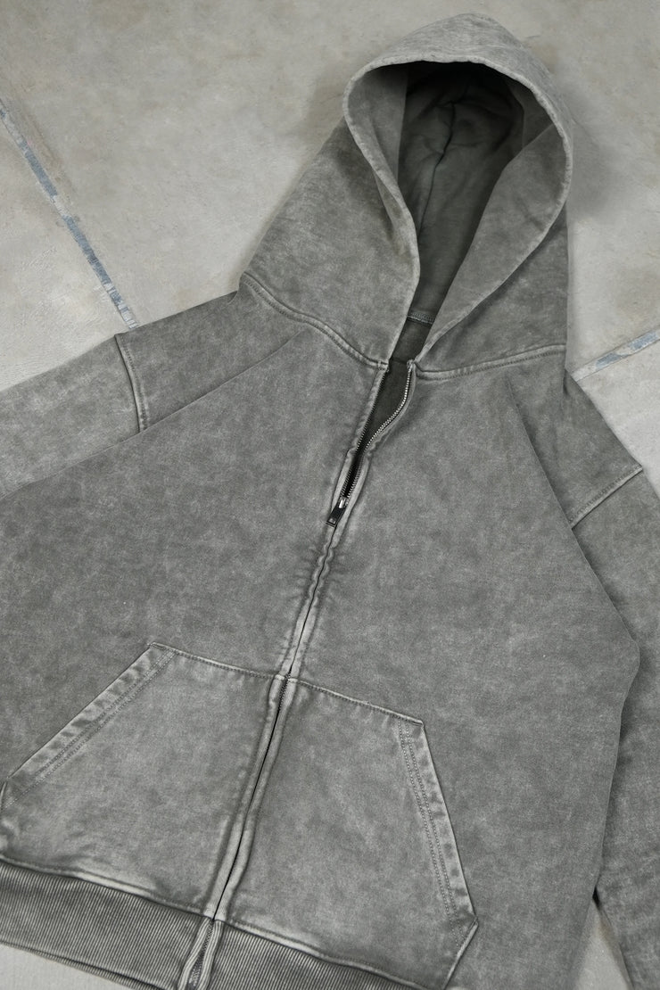 Zipper Oversized Dark-Olive