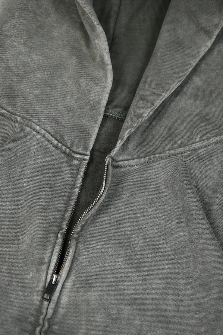 Zipper Oversized Dark-Olive