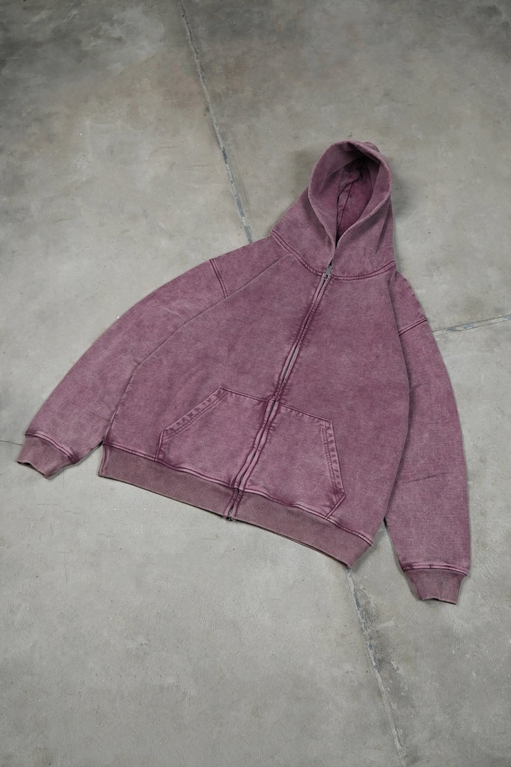 Zipper Oversized Plum