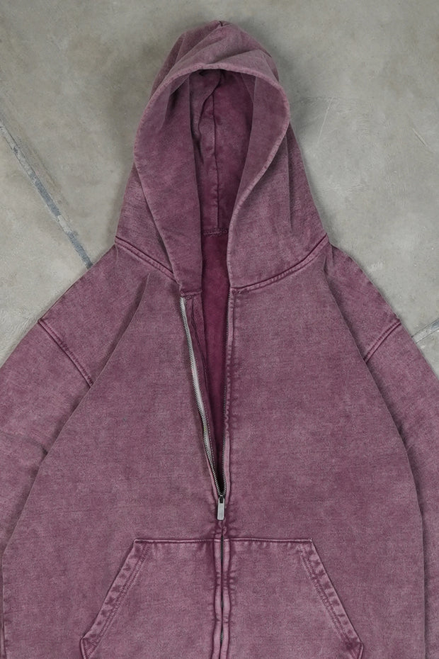 Zipper Oversized Plum