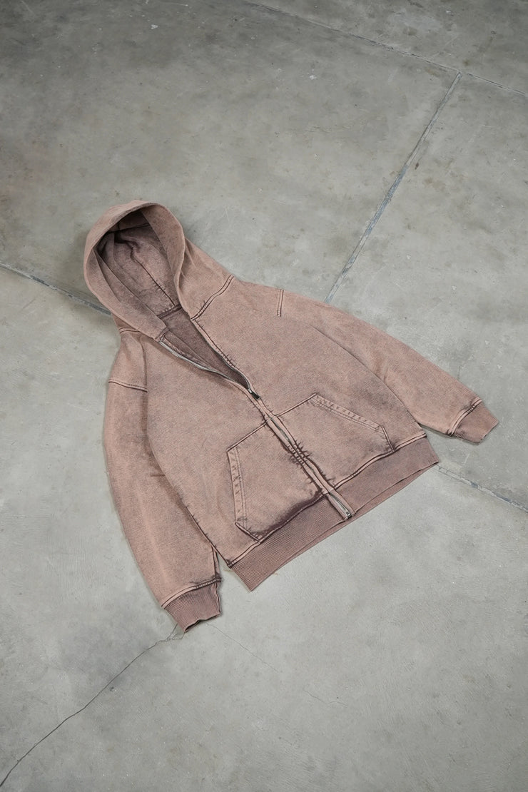 Zipper Oversized Brown