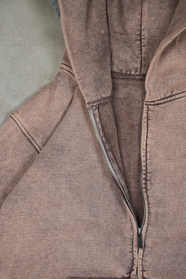 Zipper Oversized Brown