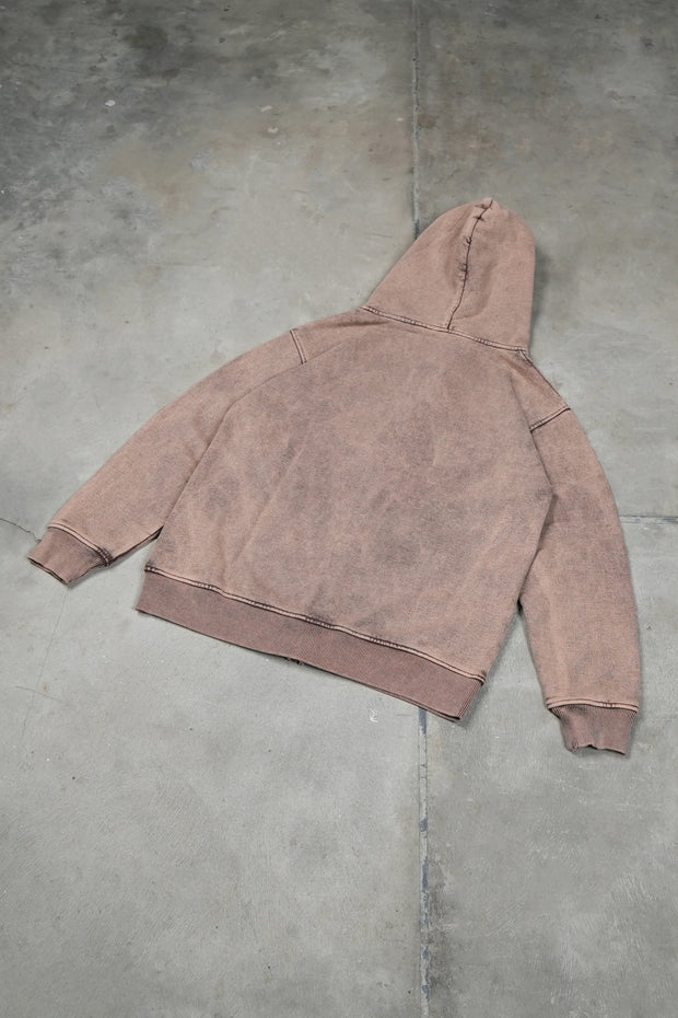 Zipper Oversized Brown